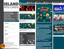 Tablet Screenshot of islandartscentre.com